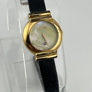 Gucci Women Watch 5300L MOP Dial 24mm Case Black Band- For Parts/Repair